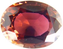 Oval Peach tourmaline gemstone, exclusive loose faceted tourmalines, Madagascar gemstones shopping
