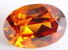 5.25 carats oval spessartite garnet gemstone, orange garnet, exclusive loose faceted spessartine garnets, gemstones shopping