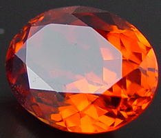 9.77 carats natural oval spessartite garnet gemstone, orange garnet, exclusive loose faceted spessartine garnets, gemstones shopping