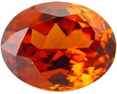 9.77 carats oval spessartite garnet gemstone, orange garnet, exclusive loose faceted spessartine garnets, gemstones shopping