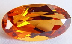 2.37 carats oval spessartite garnet gemstone, orange garnet, exclusive loose faceted spessartine garnets, gemstones shopping