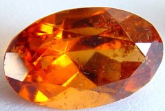 3.20 carats oval spessartite garnet gemstone, orange garnet, exclusive loose faceted spessartine garnets, gemstones shopping