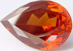20.11 carats pear Malaya garnet gemstone, orange garnet, exclusive loose faceted malaya garnets, pyrope spessartite shopping