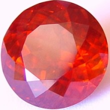 16.41 carats round Malaya garnet gemstone, orange garnet, exclusive loose faceted malaya garnets, pyrope spessartite shopping