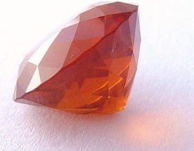 16.41 carats round Malaya garnet gemstone, orange garnet, exclusive loose faceted malaya garnets, pyrope spessartite shopping