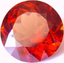 23.52 carats round Malaya garnet gemstone, orange garnet, exclusive loose faceted malaya garnets, pyrope spessartite shopping