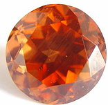 5.85 carats round Malaya garnet gemstone, orange garnet, exclusive loose faceted malaya garnets, pyrope spessartite shopping