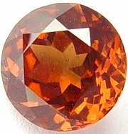 4.52 carats round Malaya garnet gemstone, orange garnet, exclusive loose faceted malaya garnets, pyrope spessartite shopping