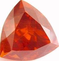 10.94 carats trillion Malaya garnet gemstone, orange garnet, exclusive loose faceted malaya garnets, pyrope spessartite shopping