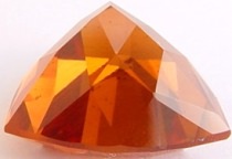 10.94 carats trillion Malaya garnet gemstone, orange garnet, exclusive loose faceted malaya garnets, pyrope spessartite shopping