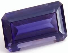 7.79 carats octagon iolite gemstone, blue gems, exclusive loose faceted iolites, gemstones shopping