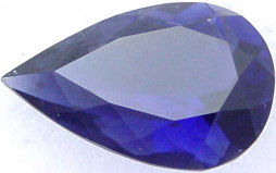 12.29 carats pear iolite gemstone, blue gems, exclusive loose faceted iolites, gemstones shopping