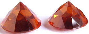 10.72 carats pair round Malaya garnet gemstone, orange garnet, exclusive loose faceted malaya garnets, pyrope spessartite shopping