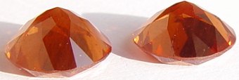 9.69 carats pair round Malaya garnet gemstone, orange garnet, exclusive loose faceted malaya garnets, pyrope spessartite shopping