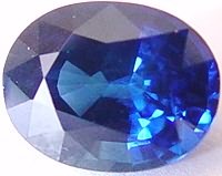 1.60 carat oval blue sapphire gemstone, transparent gems, exclusive loose faceted sapphires, gemstones shopping