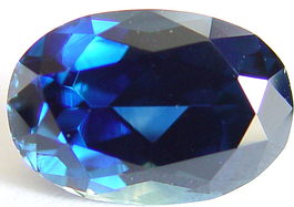 6.56 carats untreated blue sapphire gemstone, transparent gems, exclusive loose faceted sapphires, gemstones shopping