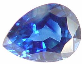 1.43 carat pear blue sapphire gemstone, transparent gems, exclusive loose faceted sapphires, gemstones shopping