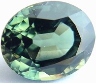 5.47 carats bi-color blue green sapphire gemstone, transparent gems, exclusive loose faceted sapphires, gemstones shopping