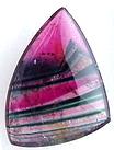 Polychrome Tourmaline cabochon, red white green Madagascar tourmaline, exclusive tourmalines, tourmaline information data