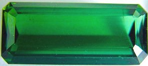 Octagon green tourmaline gemstone, exclusive loose faceted tourmalines, Madagascar gemstones shopping