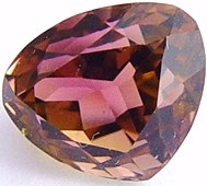 Trillion Bi-color tourmaline gemstone, exclusive loose faceted tourmalines, Madagascar gemstones shopping