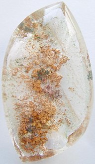 53.51 carats quartz cabochon gemstone, transparent gems aquatic landscape, exclusive loose faceted quartz, gemstones shopping