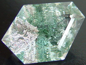 Chlorite Quartz inclusions, Madagascar mineral, gemstone information data