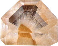 Needles nest Quartz inclusions, Madagascar mineral, gemstone information data