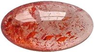 Lepidocrocite Quartz inclusions, Madagascar mineral, gemstone information data