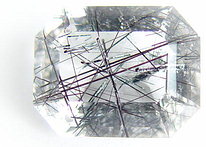 Tourmaline needles Quartz inclusions, Madagascar mineral, gemstone information data